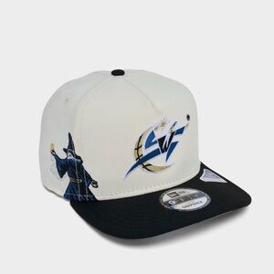 9fifty Cream and Black Snapback Hat